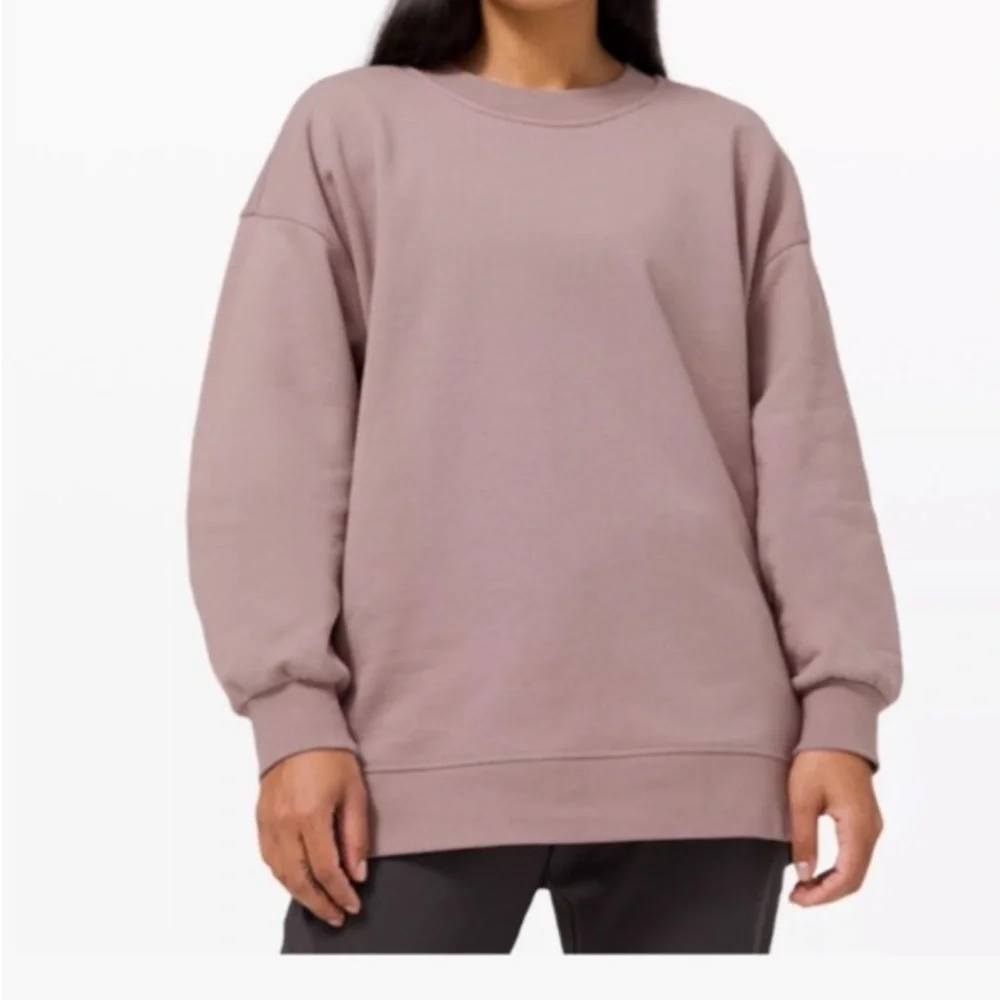 SOLD Lululemon Perfectly Oversized Crewneck Sweatshirt Pullover Sz 8-10 - Picture 3 of 9